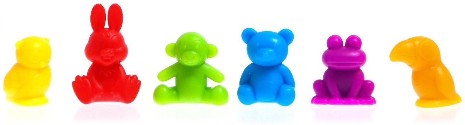 Развивающий набор «Весёлые зверята», сортер, задания на карточках, маркер