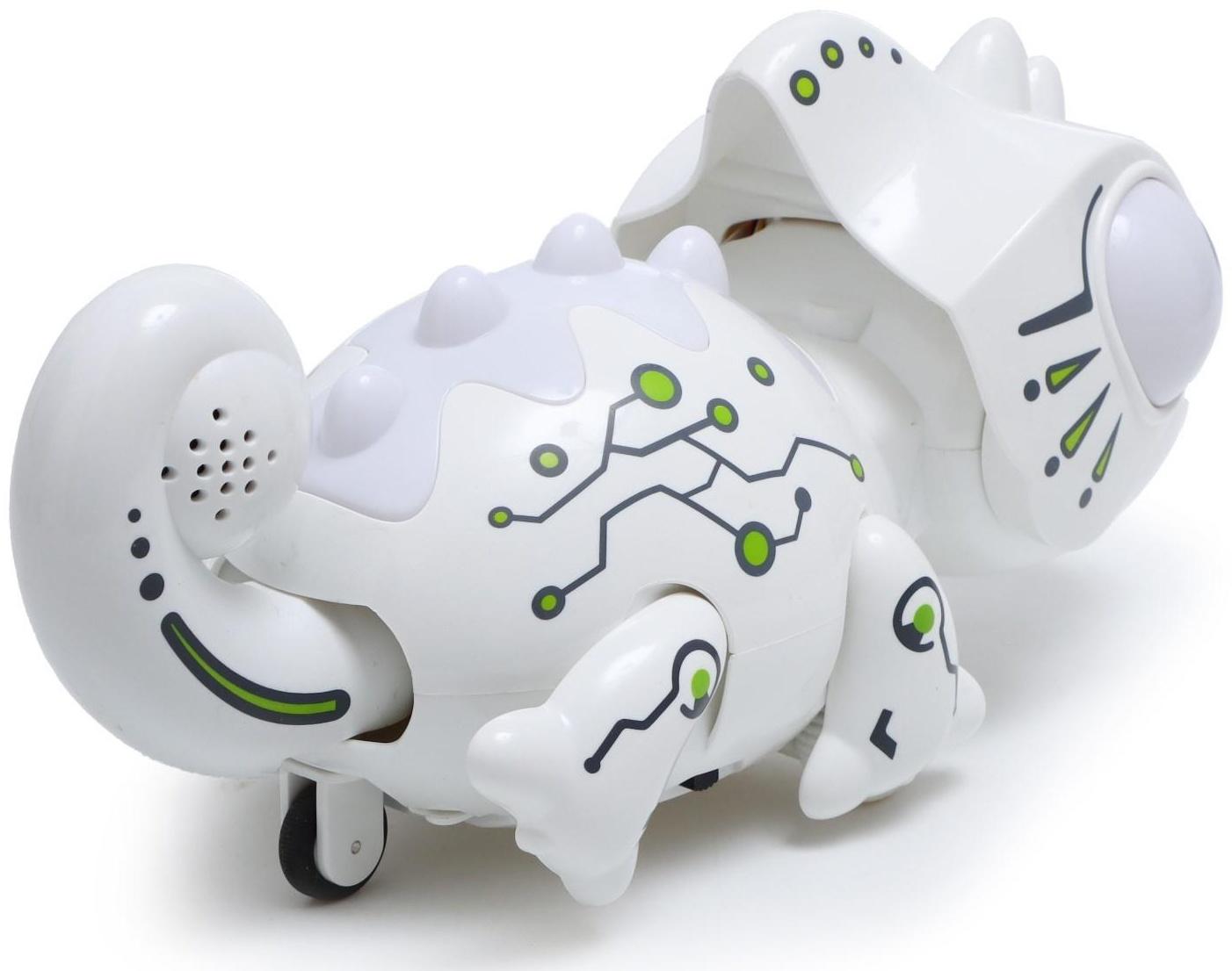 Робот радиоуправляемый «Хамелеон», световые и звуковые эффекты, работает от батареек