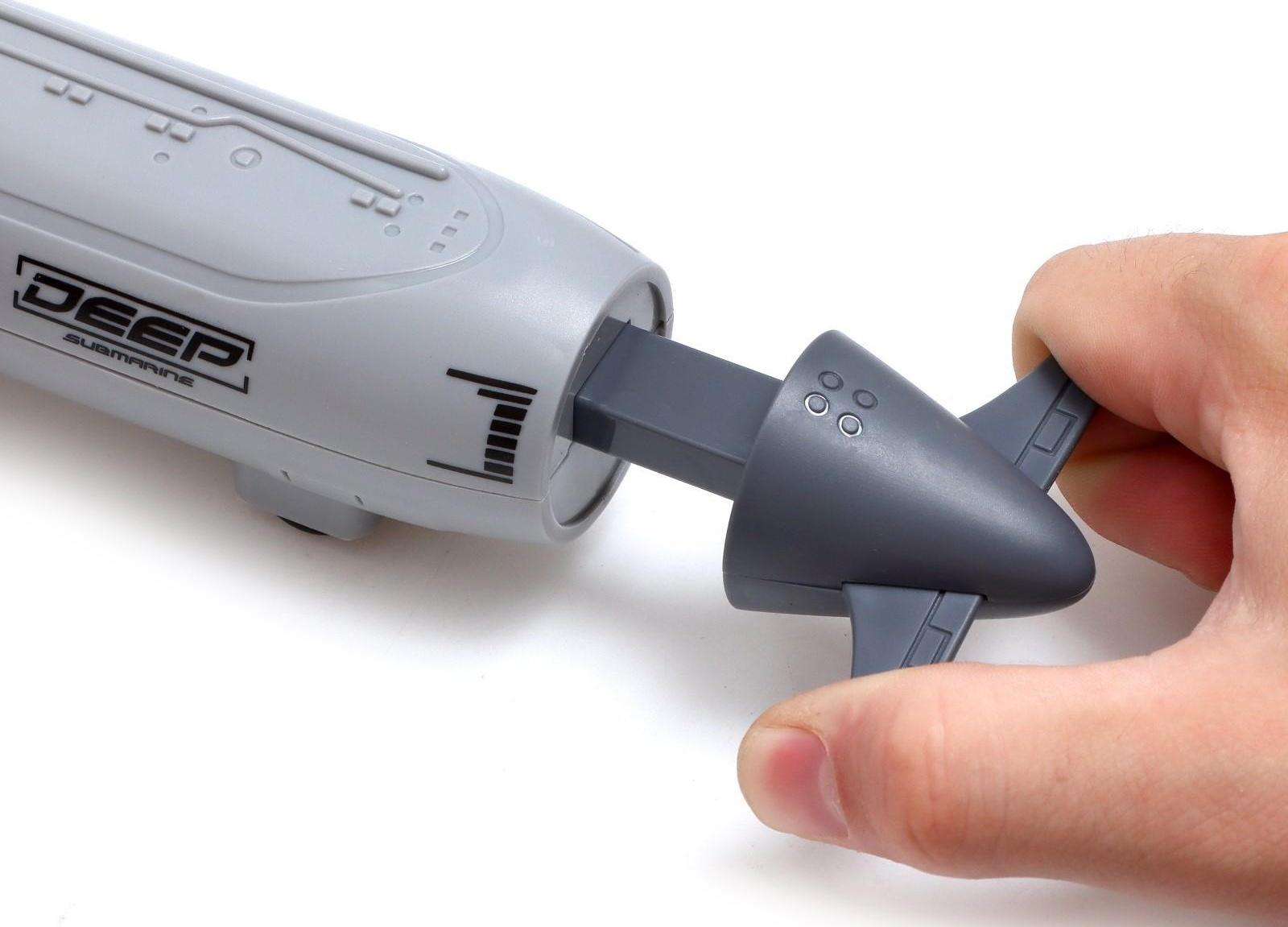 Игровой набор «Подводная лодка», стреляет ракетами, подвижные элементы, цвет светло-серый