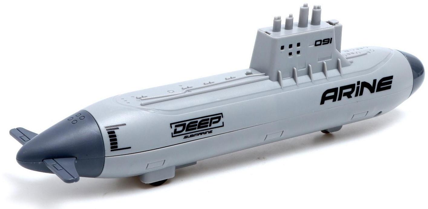 Игровой набор «Подводная лодка», стреляет ракетами, подвижные элементы, цвет светло-серый