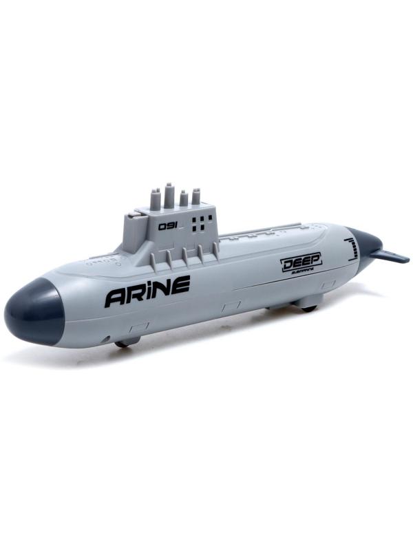 Игровой набор «Подводная лодка», стреляет ракетами, подвижные элементы, цвет светло-серый