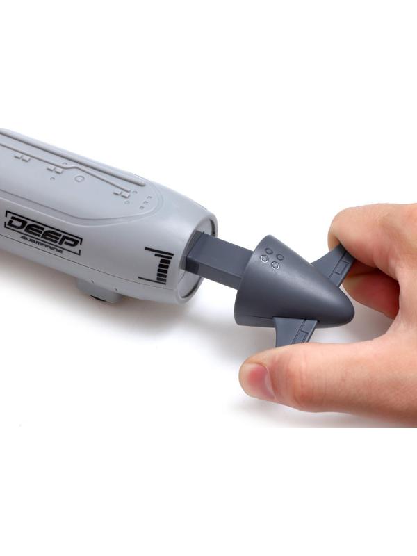 Игровой набор «Подводная лодка», стреляет ракетами, подвижные элементы, цвет светло-серый