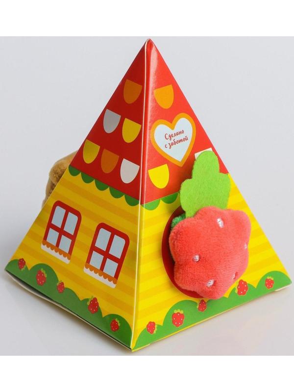 Браслетик - погремушка «Мишка» в домике, 2шт