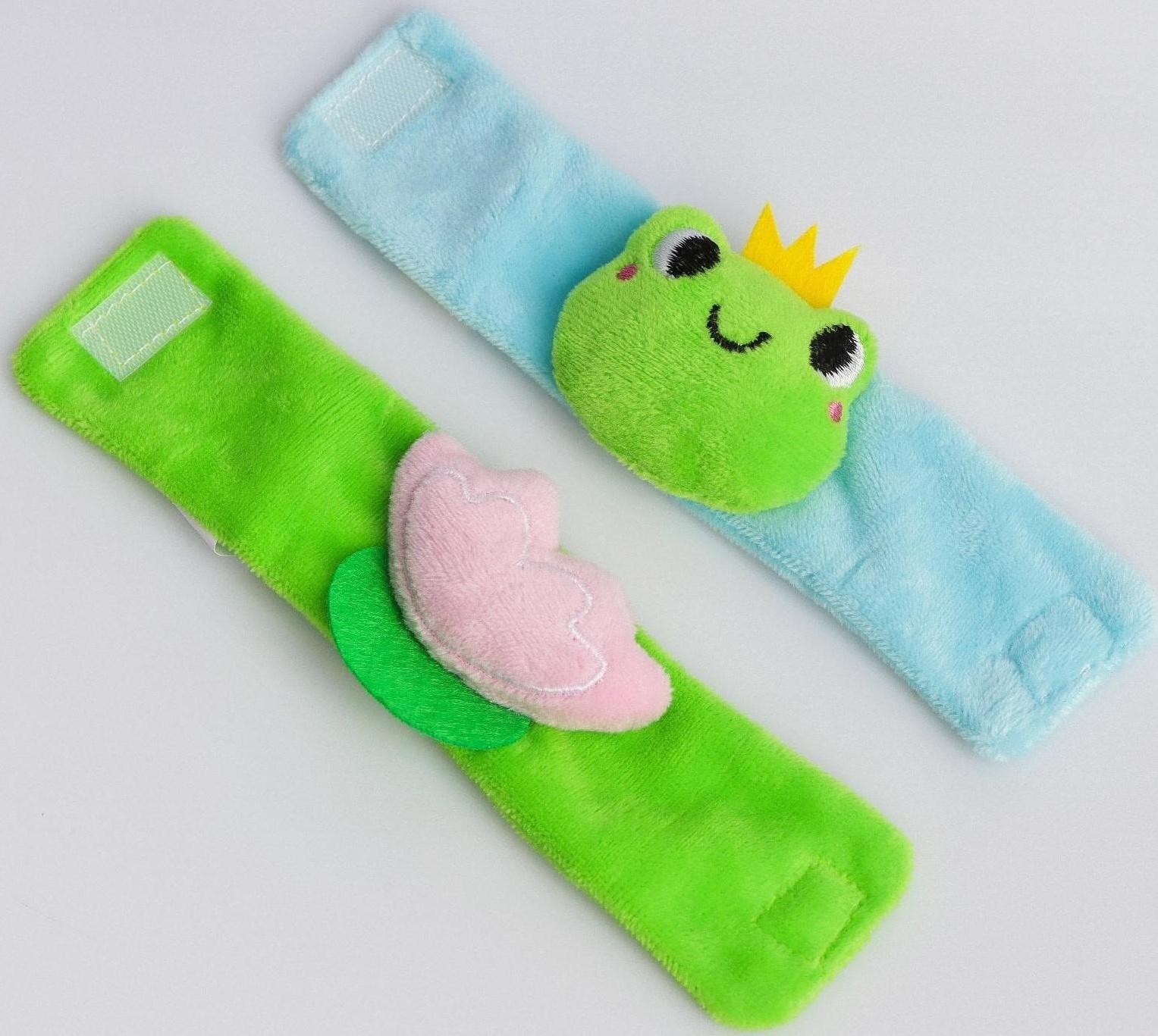 Браслетики - погремушки «Царевна - лягушка», 2шт