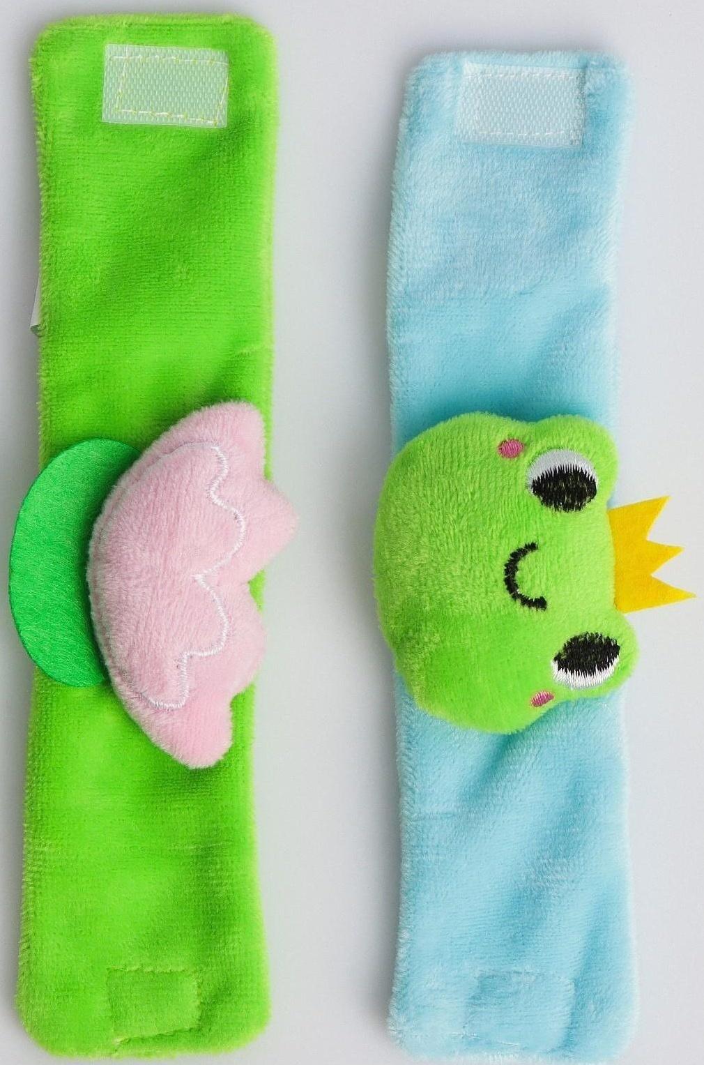 Браслетики - погремушки «Царевна - лягушка», 2шт