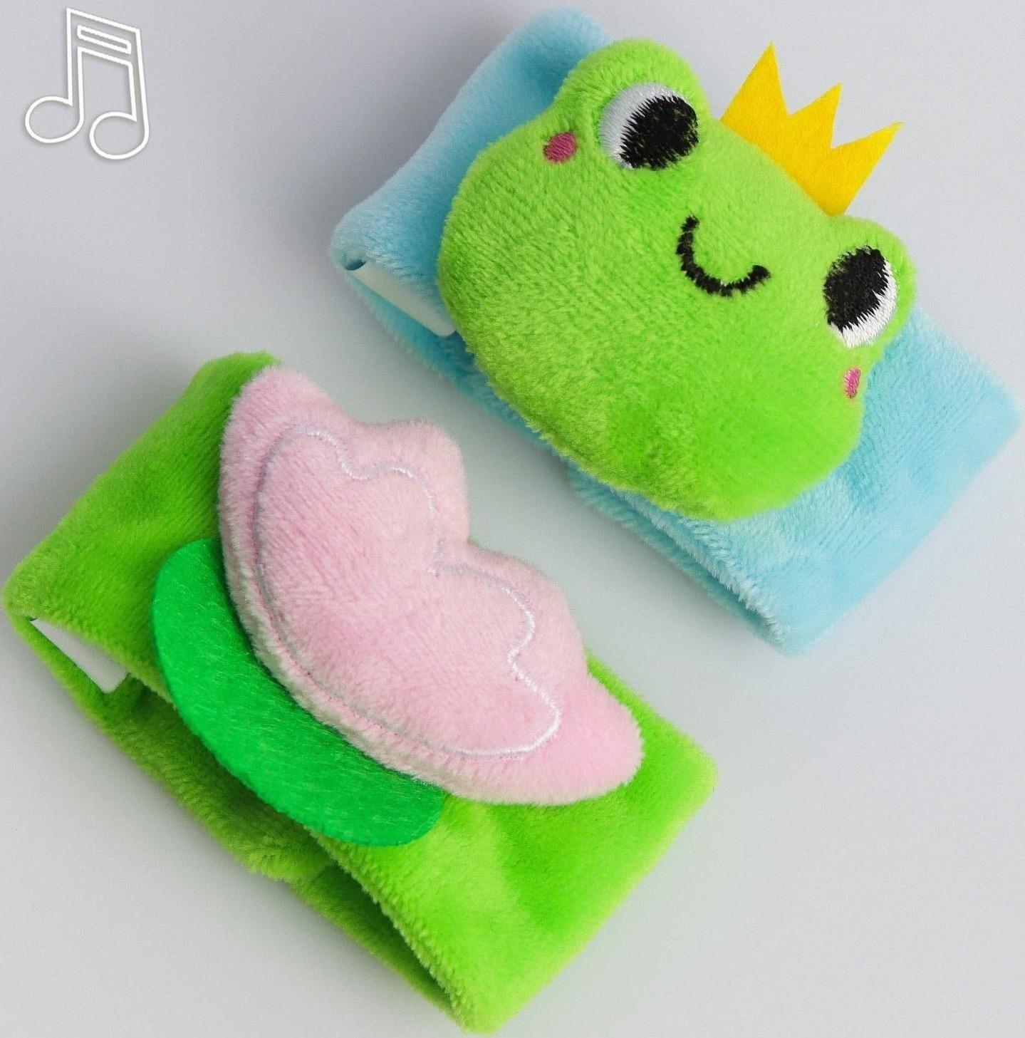 Браслетики - погремушки «Царевна - лягушка», 2шт