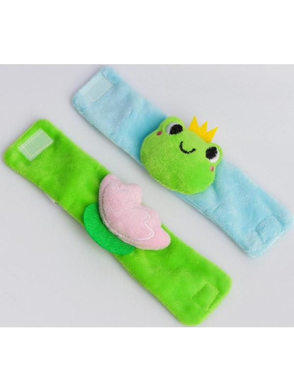 Браслетики - погремушки «Царевна - лягушка», 2шт