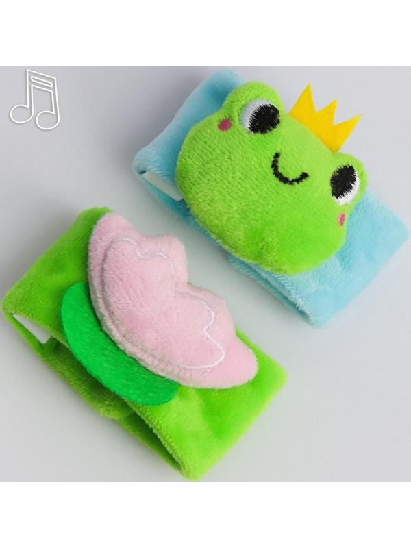 Браслетики - погремушки «Царевна - лягушка», 2шт