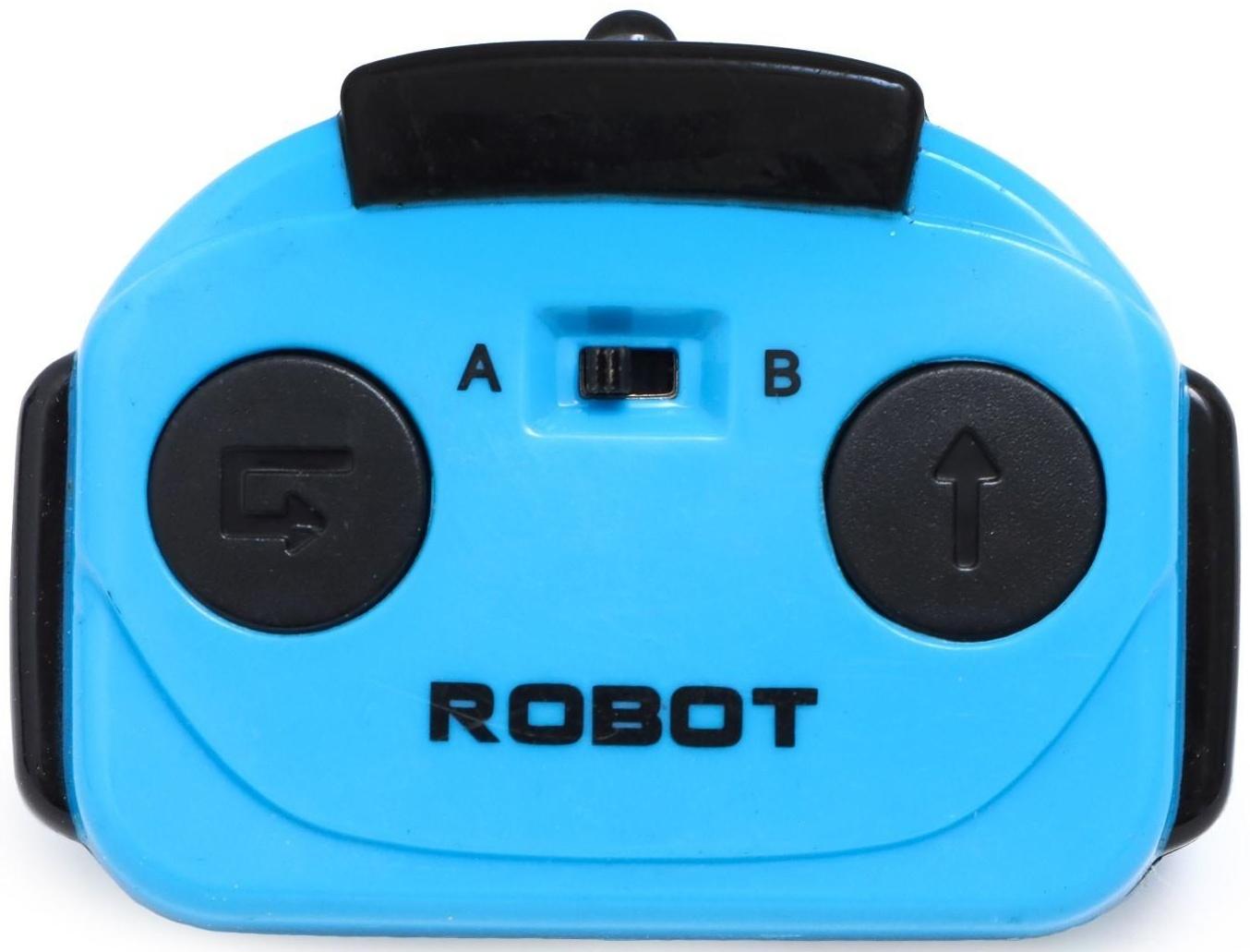 Робот радиоуправляемый «Минибот», световые эффекты, цвет синий