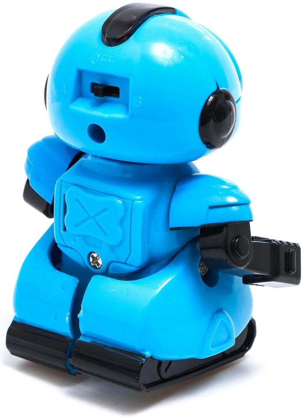 Робот радиоуправляемый «Минибот», световые эффекты, цвет синий