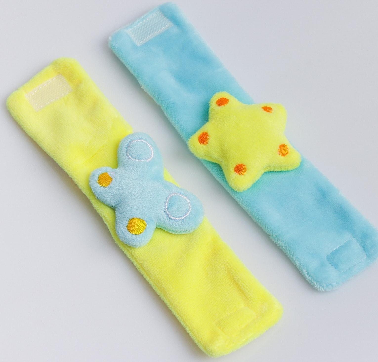 Развивающие браслетики - погремушки «Лисичка», 2шт