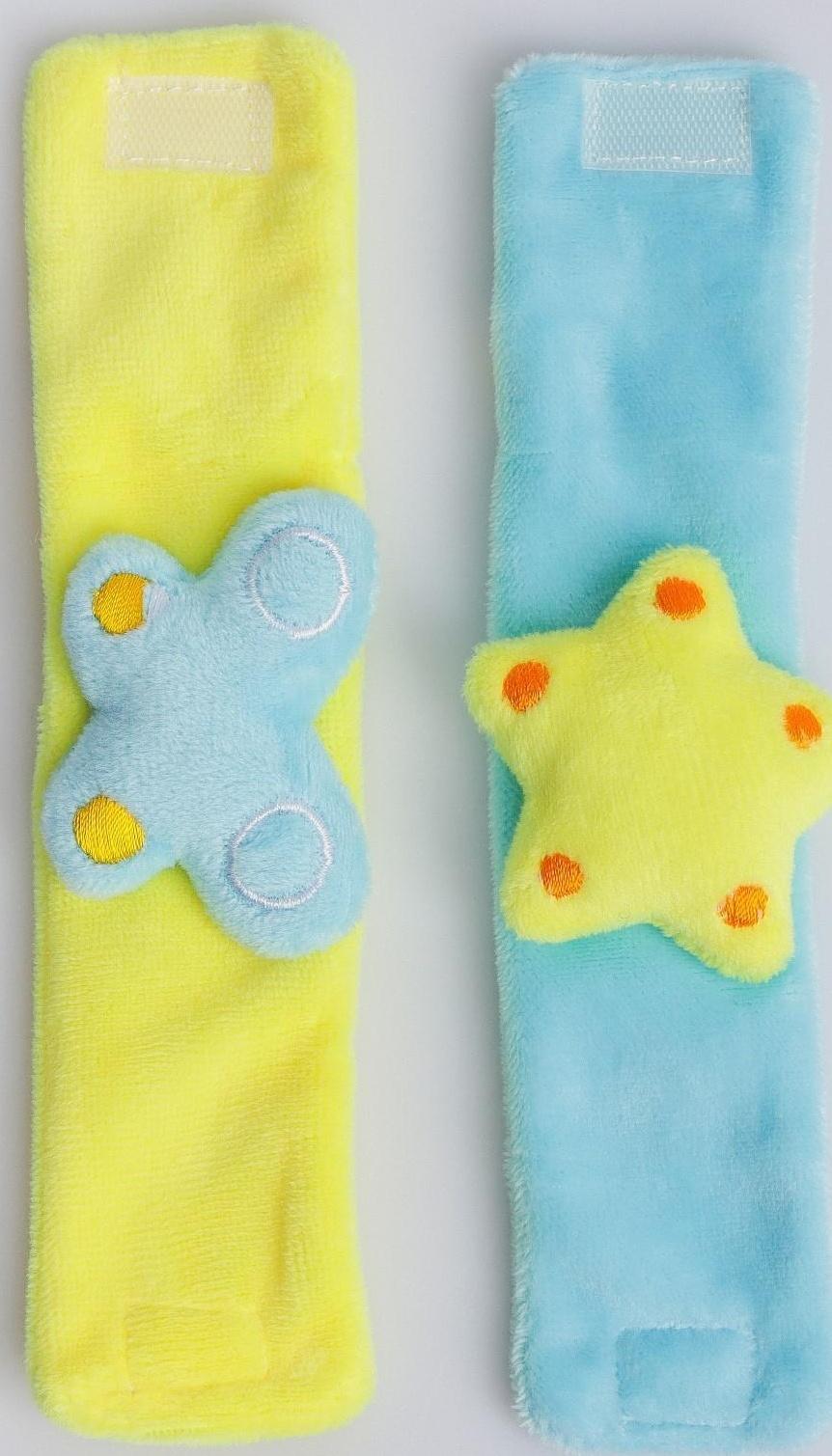 Развивающие браслетики - погремушки «Лисичка», 2шт