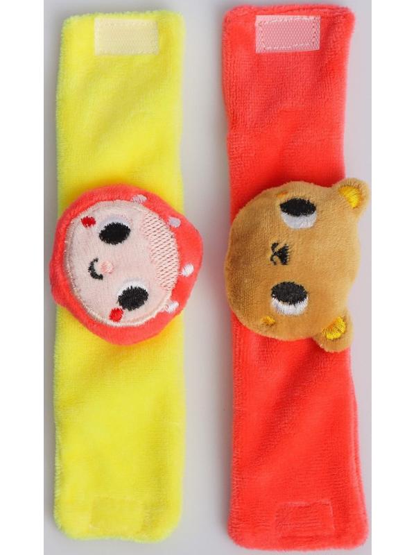 Развивающие браслетики - погремушки «Маша и медведь», 2шт