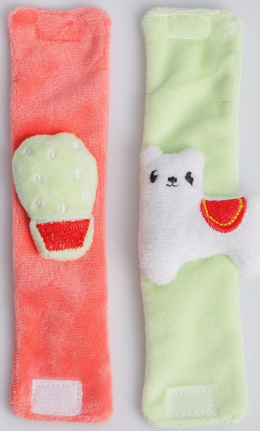 Развивающий браслетик -погремушка «Лама», 2шт