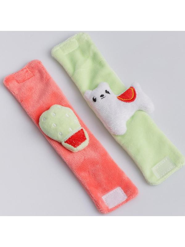 Развивающий браслетик -погремушка «Лама», 2шт