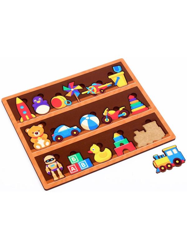 Сортер «Игрушки на полках»