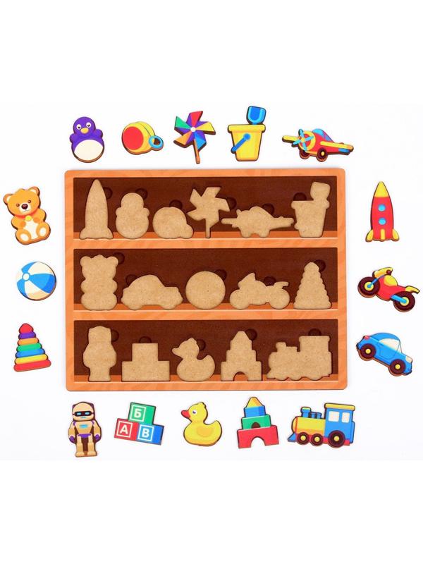 Сортер «Игрушки на полках»