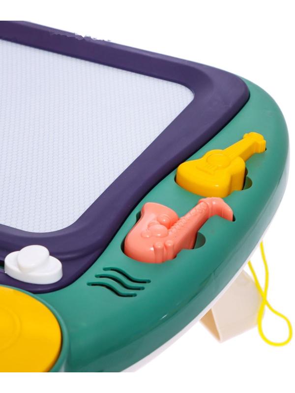 Развивающий столик «Рисуем вместе», звук, свет, цвет зелёный