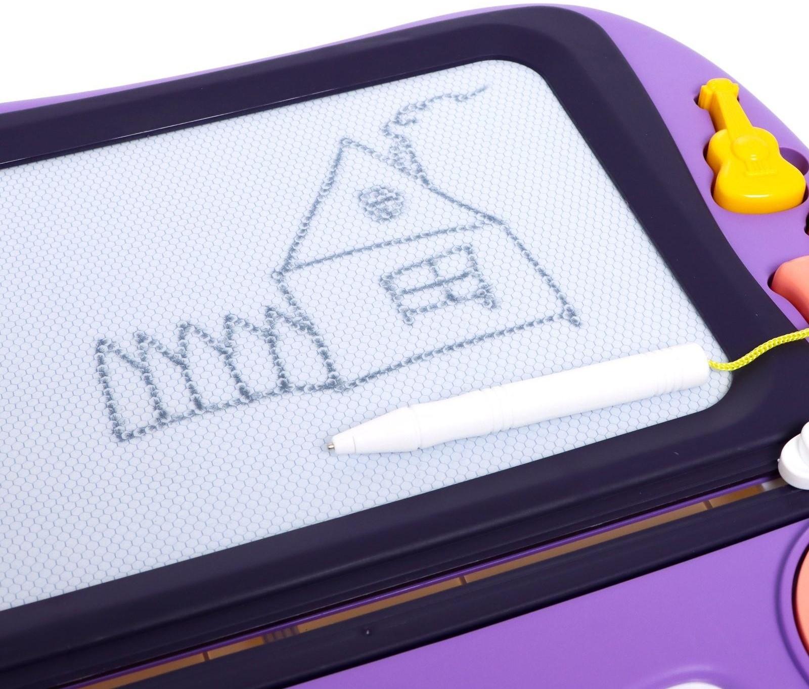 Развивающий столик «Рисуем вместе», звук, свет, цвет фиолетовый