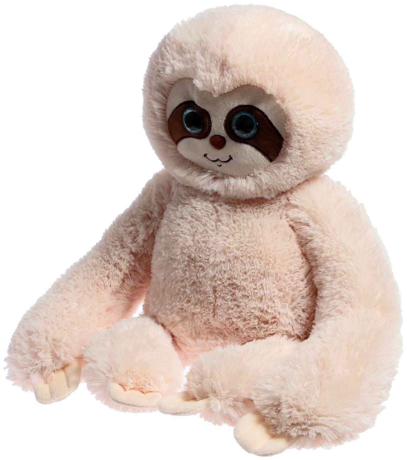 Мягкая игрушка «Ленивец», в комплекте 3 открытки, цвет бежевый, 60 см