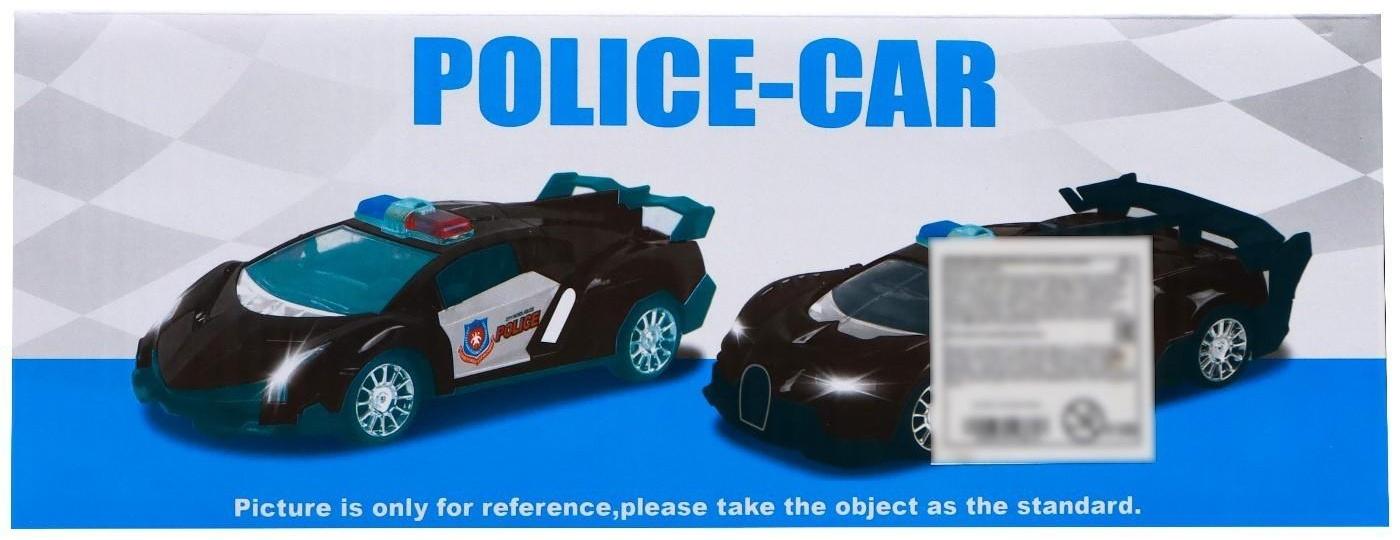 Машина радиоуправляемая «Полиция», свет, открываются двери, работает от батареек