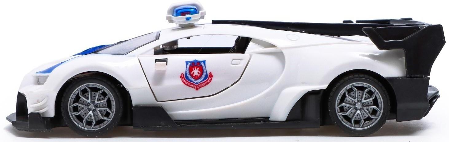 Машина радиоуправляемая «Полиция», свет, открываются двери, работает от батареек