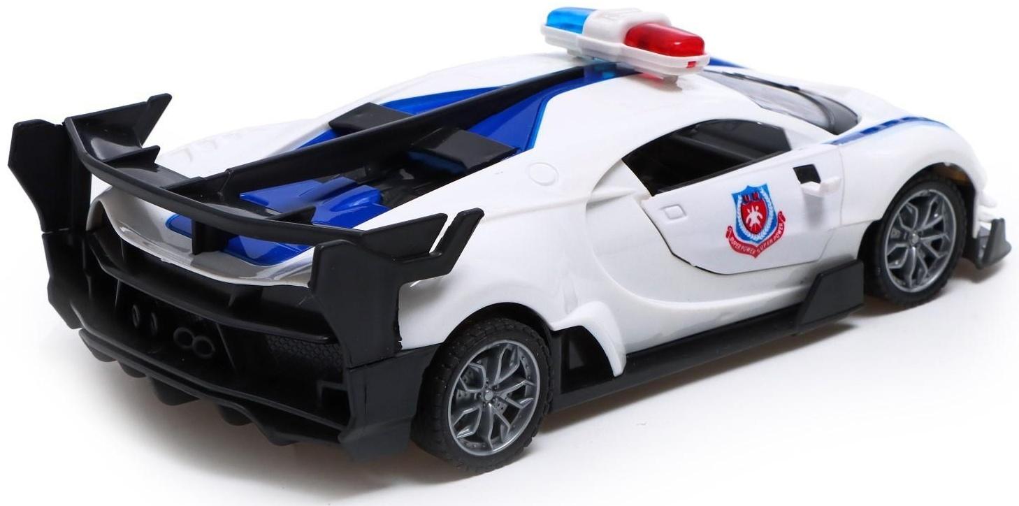 Машина радиоуправляемая «Полиция», свет, открываются двери, работает от батареек