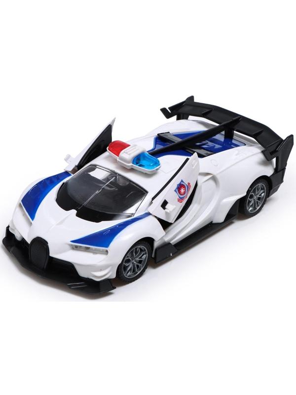 Машина радиоуправляемая «Полиция», свет, открываются двери, работает от батареек