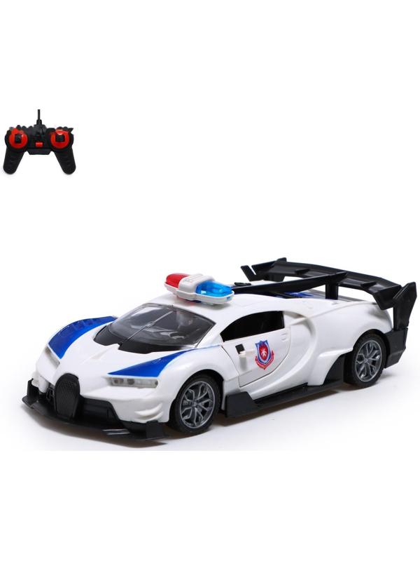 Машина радиоуправляемая «Полиция», свет, открываются двери, работает от батареек