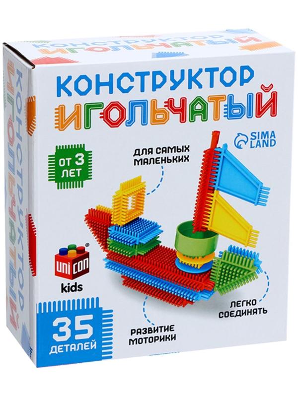 Конструктор игольчатый, 35 деталей