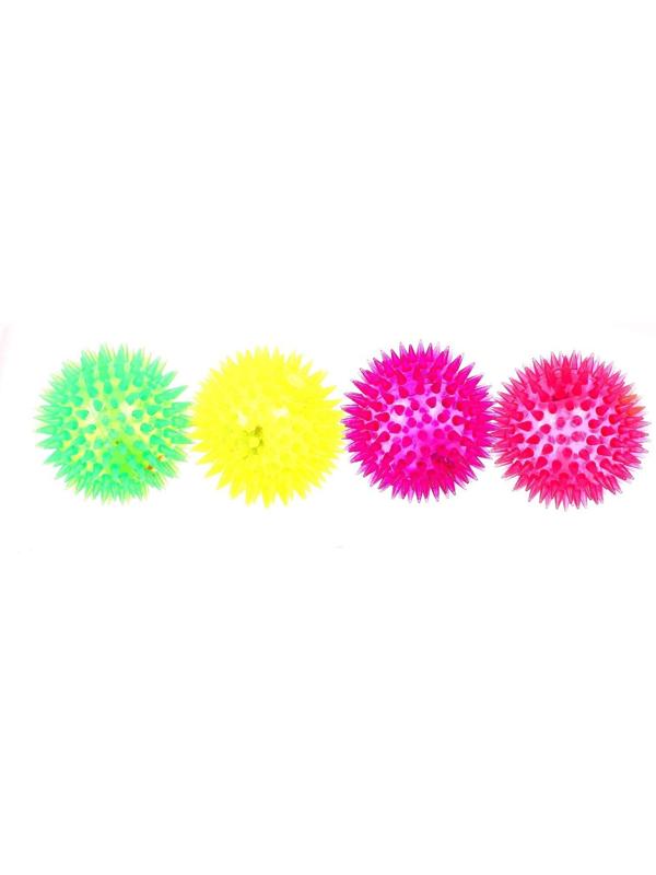 Мяч световой «Ёжик», цвета микс, 1 шт., 7642374
