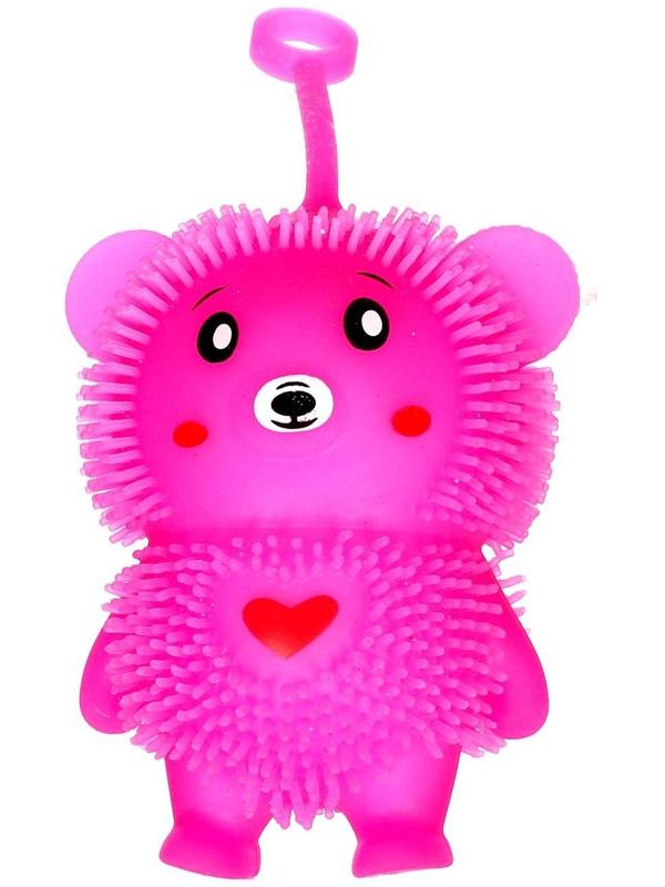 Мялка «Мишка» с пастой, цвета МИКС