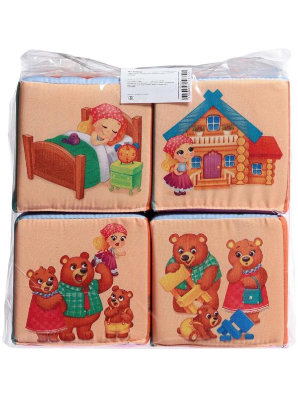 Набор мягких кубиков «Мои первые сказки», с книгой