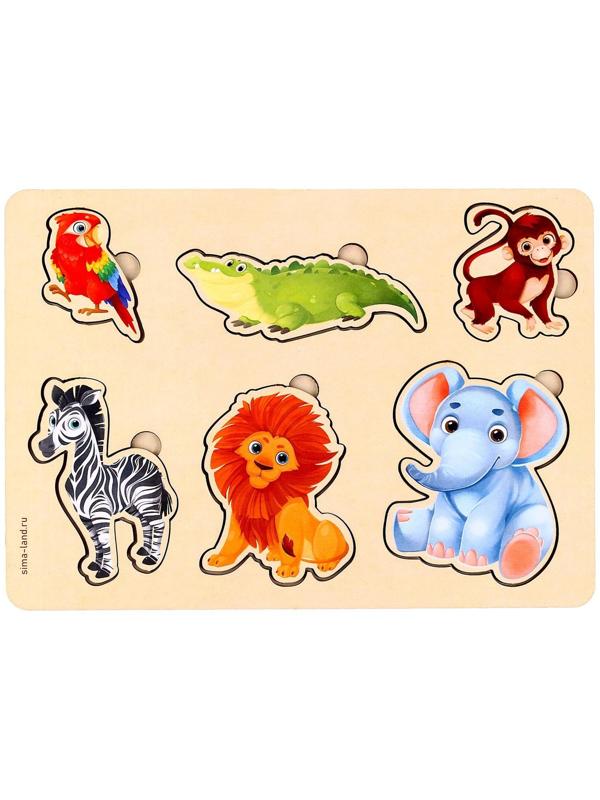 Вкладыш «Животные Африки», 6 вкладышей