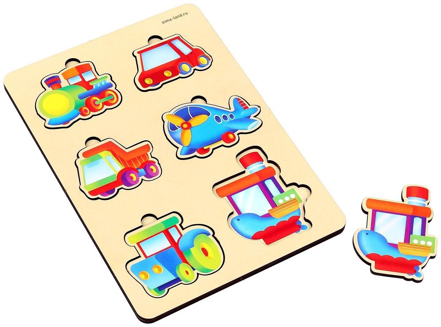 Вкладыш «Транспорт», 6 вкладышей