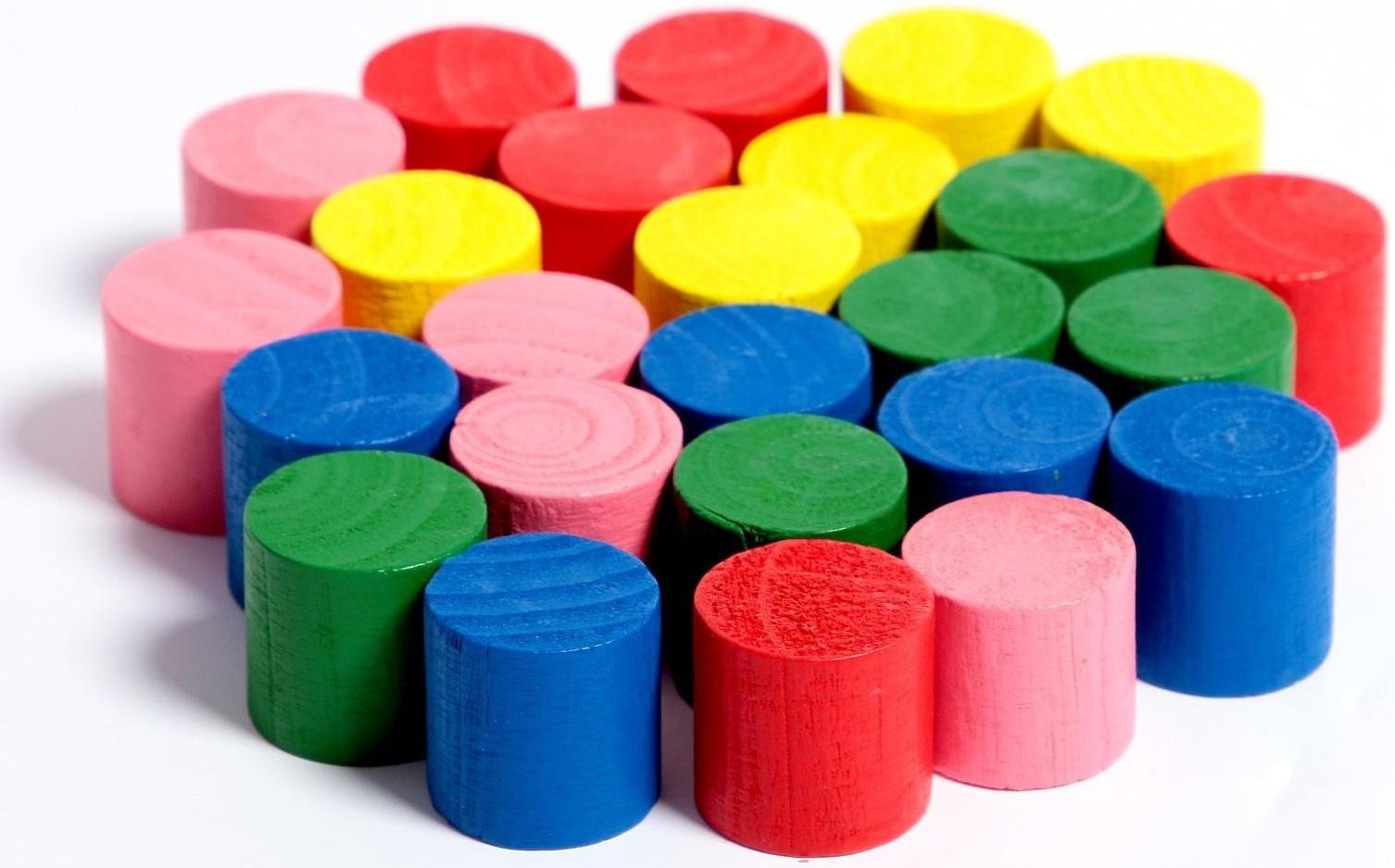 Деревянный конструктор «Цилиндры» 25 шт.