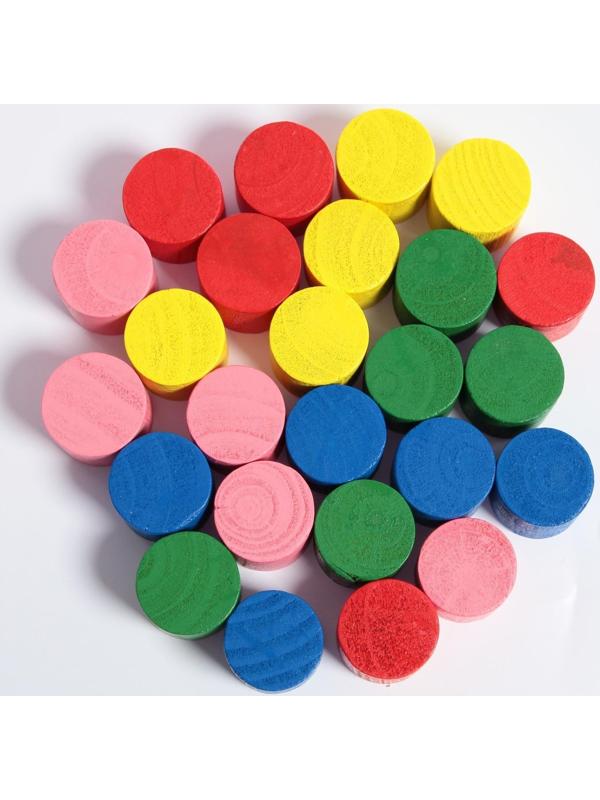 Деревянный конструктор «Цилиндры» 25 шт.