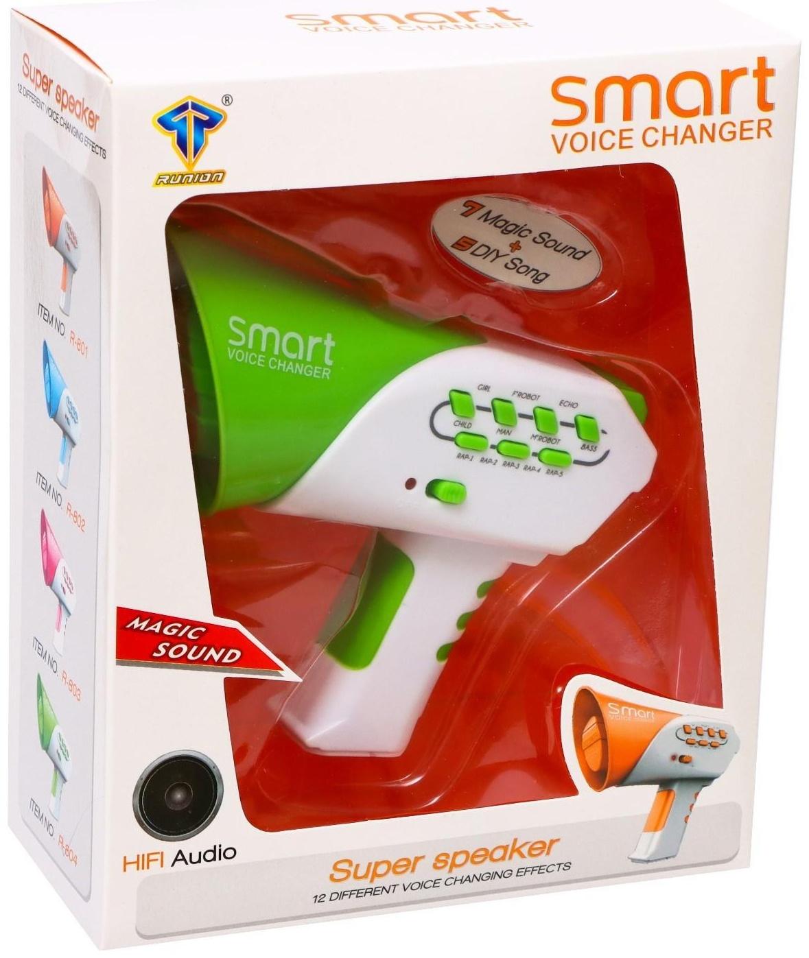 Мегафон Smart, с функцией изменения голоса, цвет зелёный