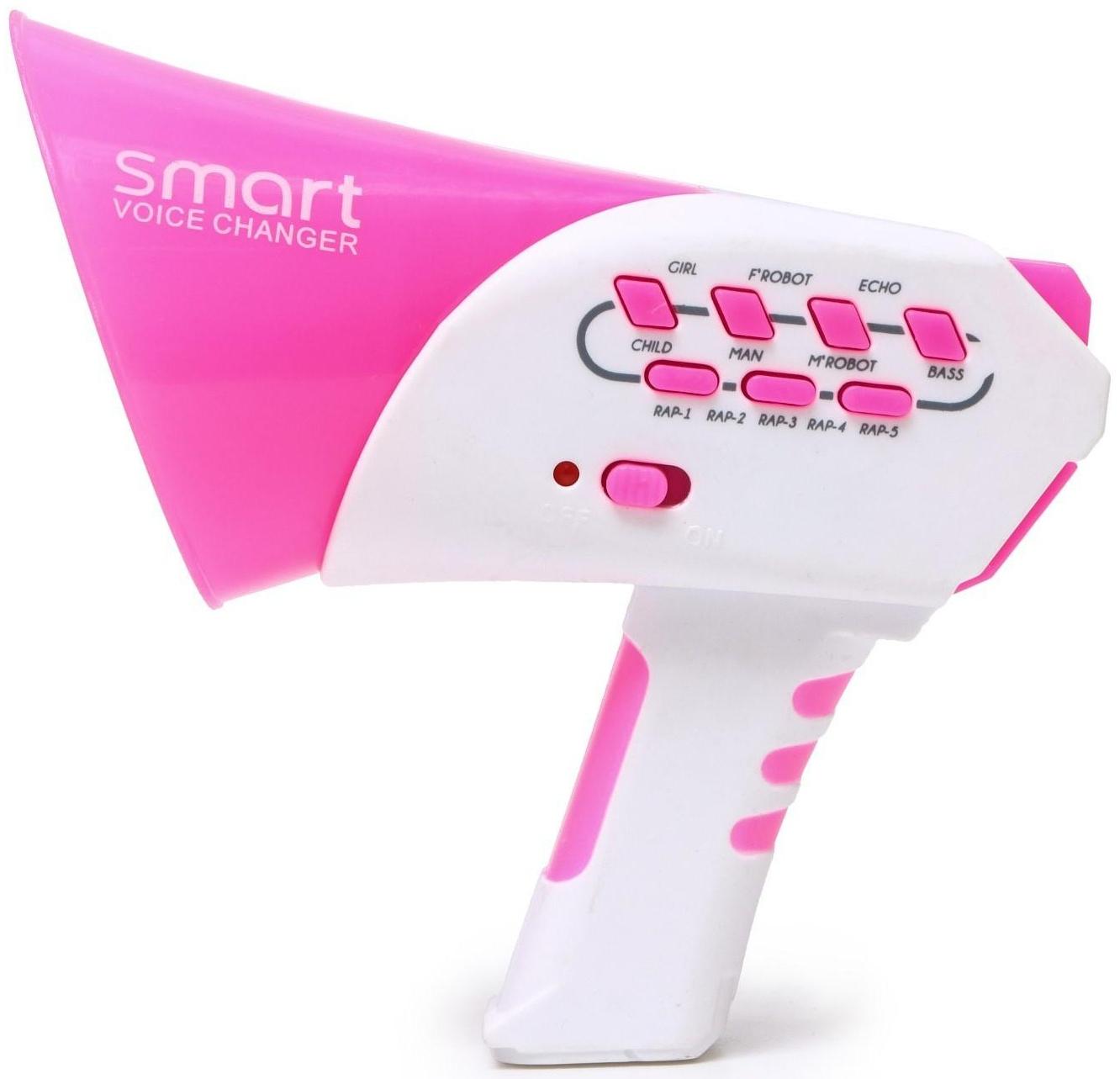 Мегафон Smart, с функцией изменения голоса, цвет розовый