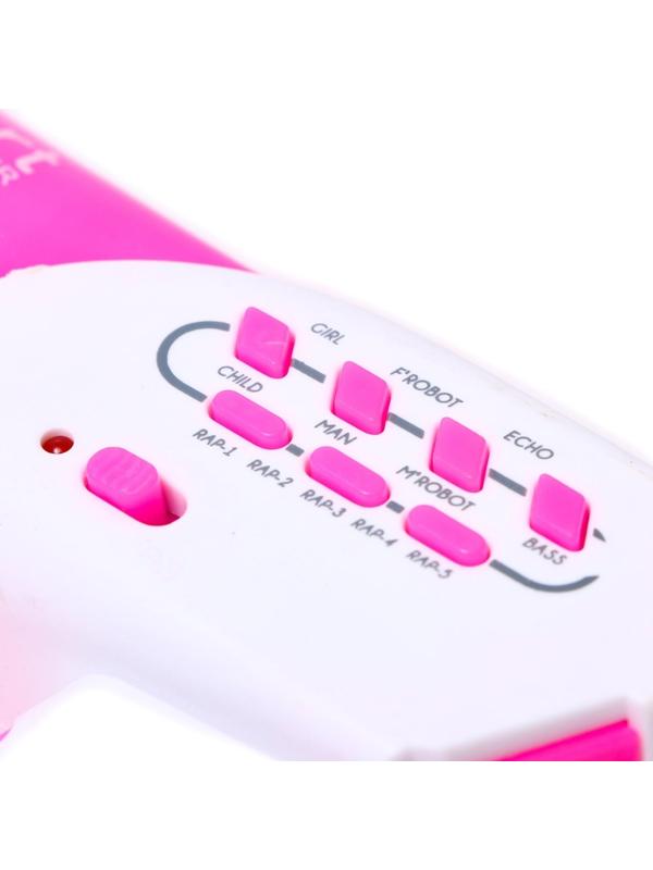 Мегафон Smart, с функцией изменения голоса, цвет розовый