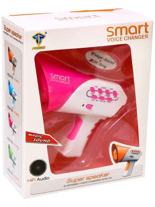 Мегафон Smart, с функцией изменения голоса, цвет розовый
