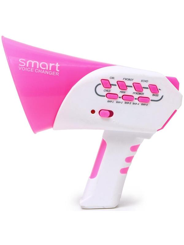 Мегафон Smart, с функцией изменения голоса, цвет розовый
