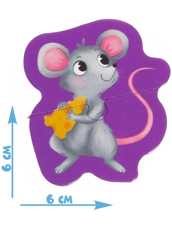 Макси-пазлы в металлической коробке «Весёлая ферма», 10 пазлов