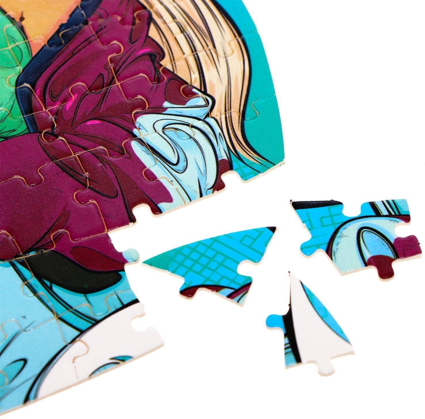 Фигурные пазлы 2 в 1 «Крутые девчонки»