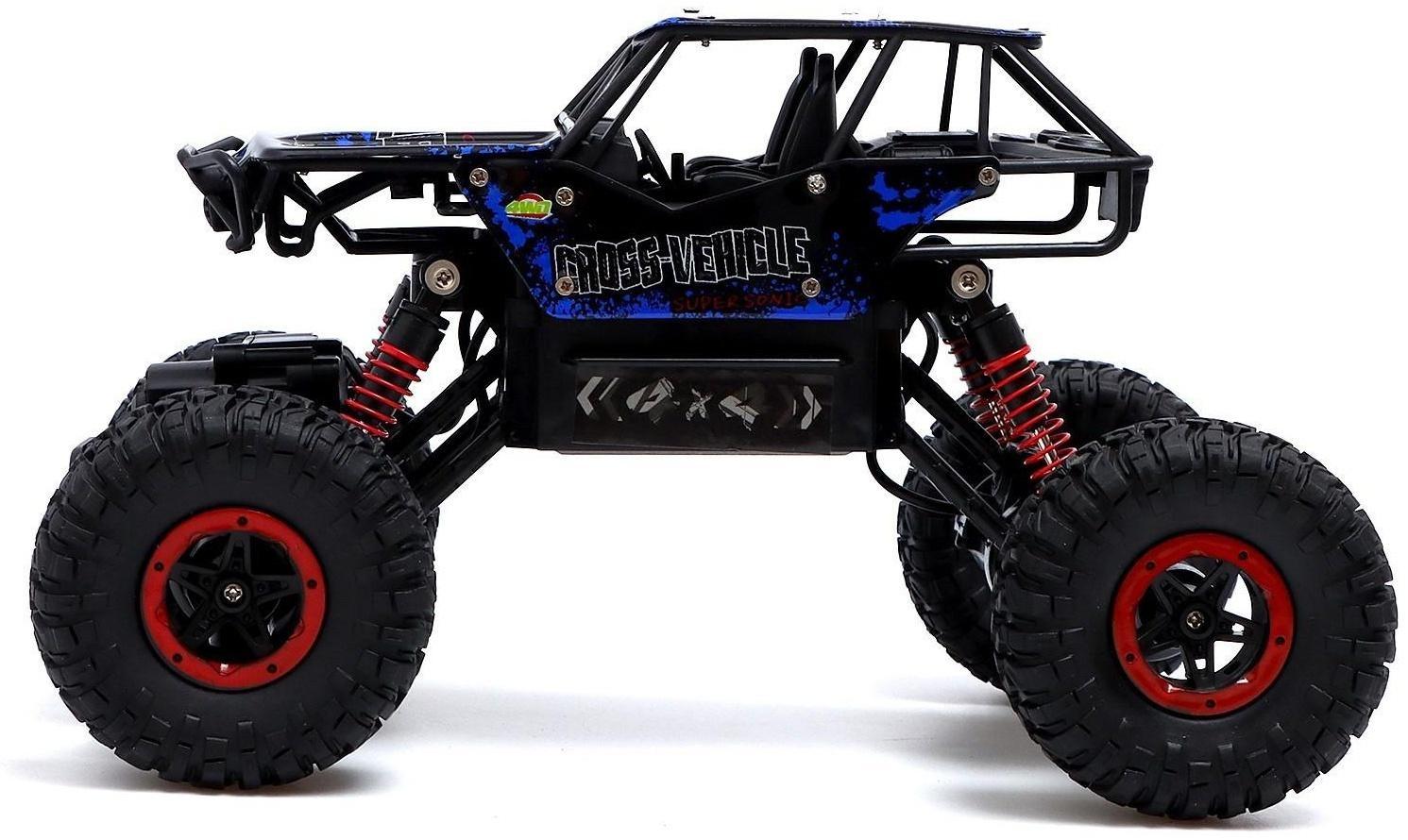 Джип радиоуправляемый Monster, 1:16, 4WD, работает от аккумулятора, цвет синий
