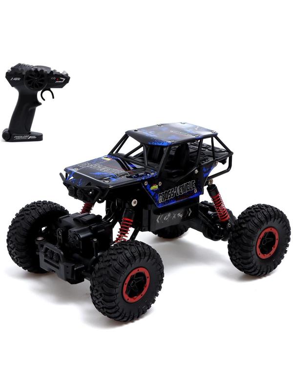 Джип радиоуправляемый Monster, 1:16, 4WD, работает от аккумулятора, цвет синий