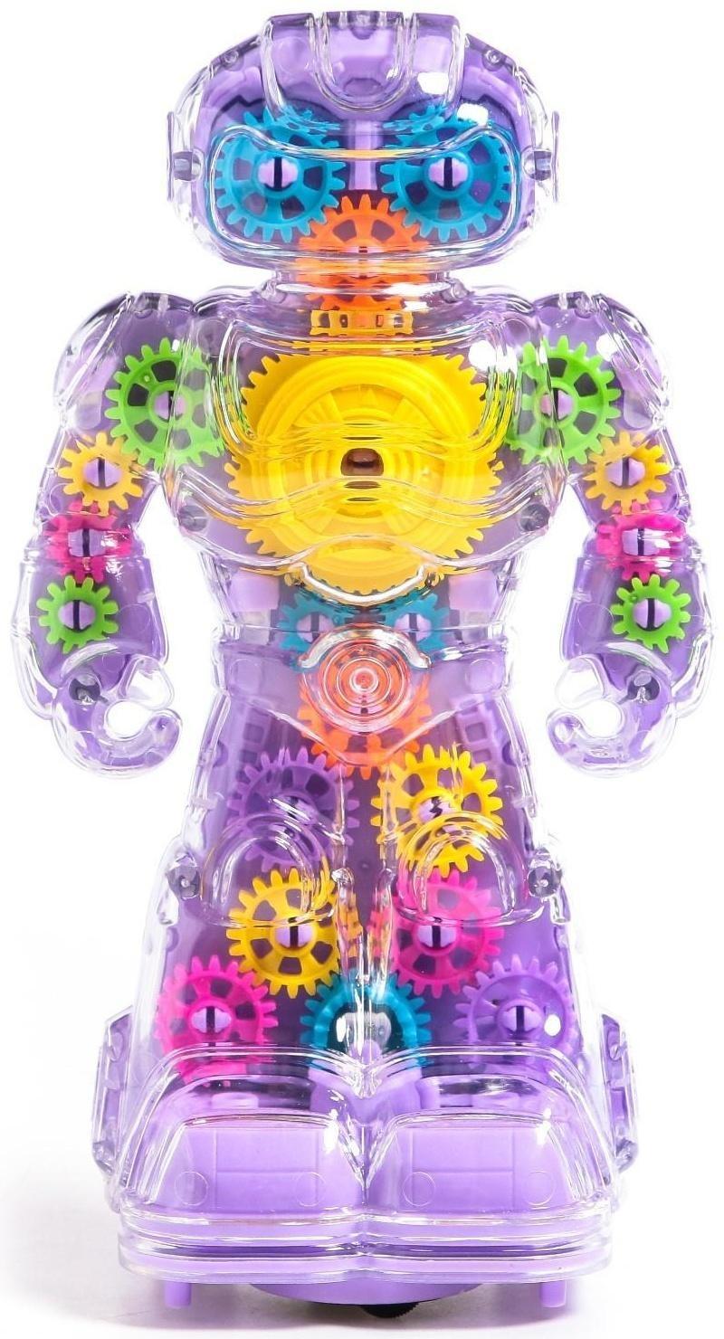Музыкальный робот «Робби», русское озвучивание, световые эффекты, цвет фиолетовый