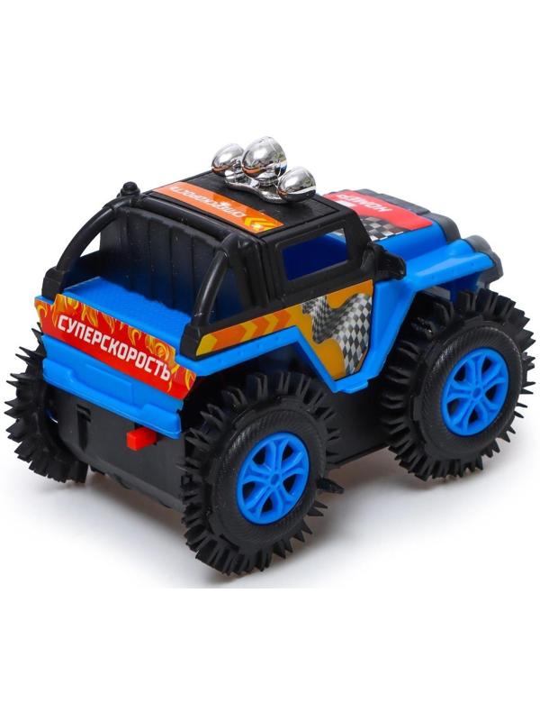 Джип-перевёртыш «Внедорожник», работает от батареек, цвет синий