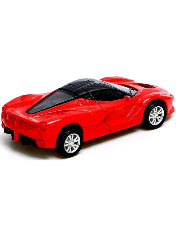 Машина металлическая «Суперкар», инерционная, масштаб 1:43, цвет красный