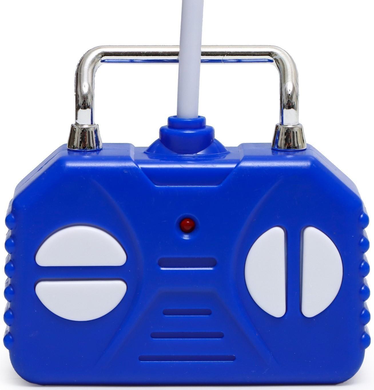 Машина-перевёртыш радиоуправляемая «Трюк», работает от батареек, световые эффекты, цвет синий